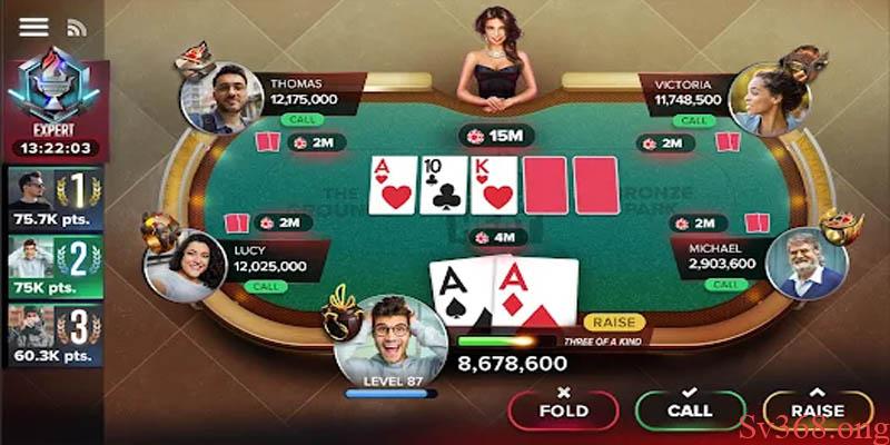 Poker online - Bí Quyết Đánh Bài Poker Cực Dễ Tại Sv368 3 Những lựa chọn của người chơi ở mỗi vòng cược Poker online