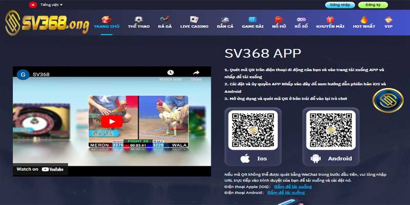 Sv368 🎖️ Trang Chủ Nhà Cái Uy Tín Sv368 Chính Thức ✔️ 24 Tải ứng dụng SV368 trải nghiệm cá cược mượt mà