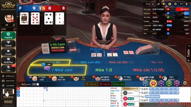 DG Casino Sv368 - Sảnh Live Casino Cá Cược Chất Lượng 2025 4 Một số sản phẩm nổi bật tại DG
