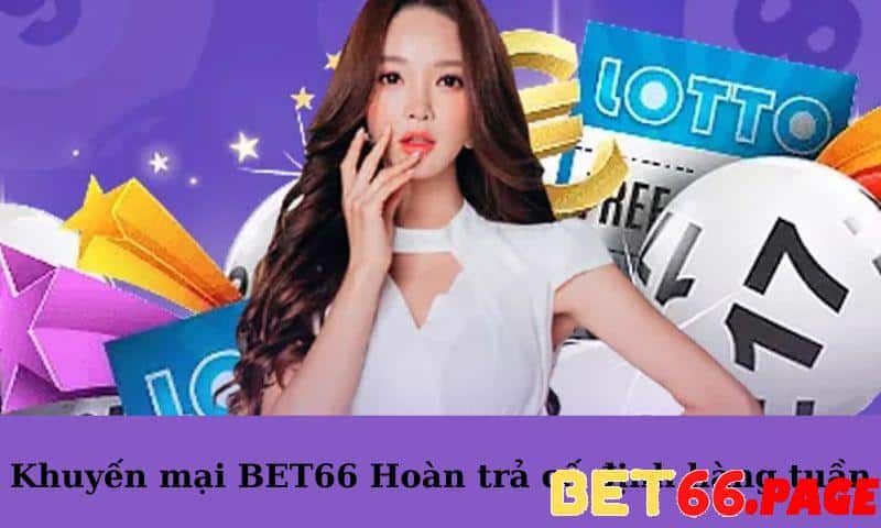 Khuyến mãi BET66 hoàn trả cố định hàng tuần giúp tận hưởng trải nghiệm cá cược