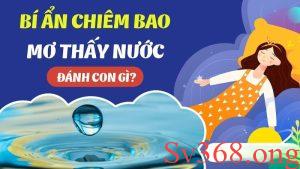 mơ thấy nước